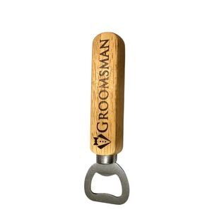 Groomsman Bottle Opener Wood Handle Wedding Favor Party Gift Barware‎